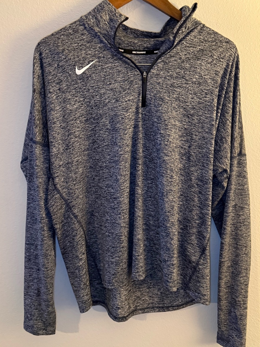 Nike Heathered Blue-Gray Dri-FIT Pullover